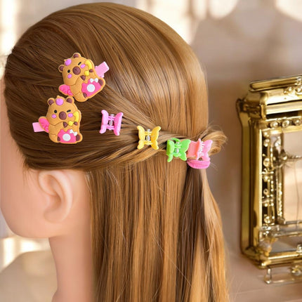 12 Sets Pasdores Capibaras/Labubus con Piojitos para Cabello $7 c/u