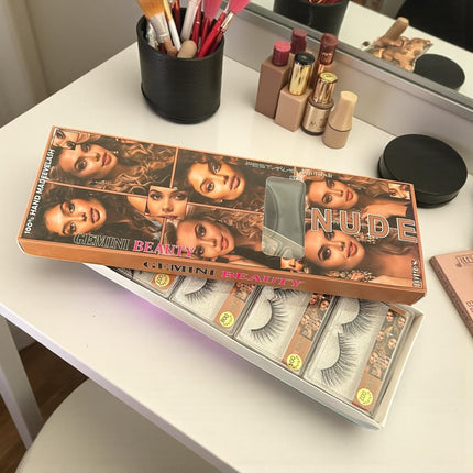12 Pestañas postizas Gemini Beauty $4.9 c/u