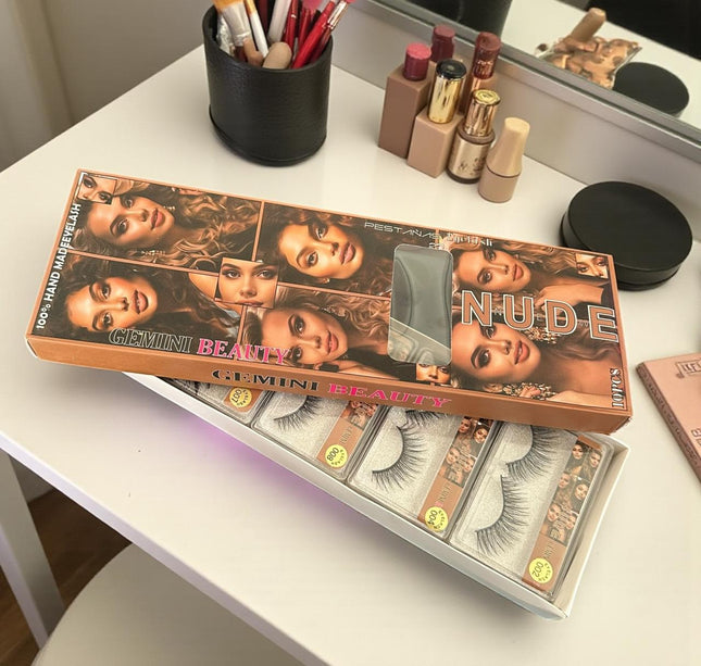 12 Pestañas postizas Gemini Beauty $4.9 c/u