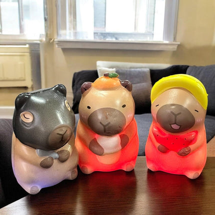 12 Squishies Capibaras Con Luz $10.5 c/u