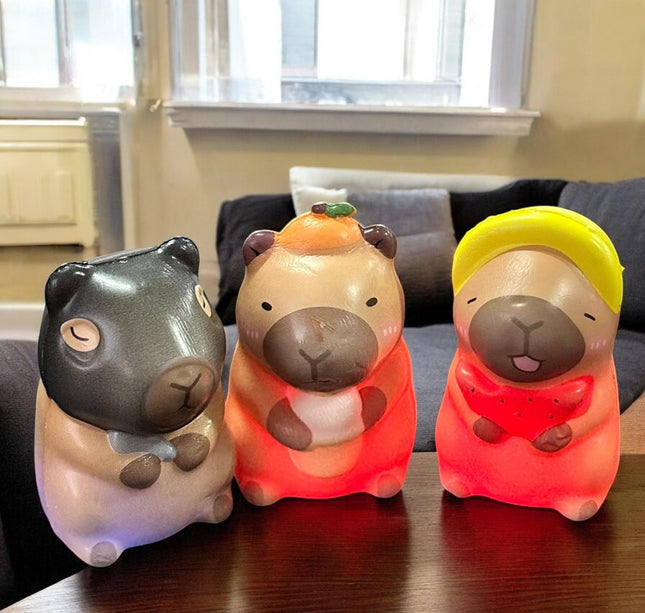 12 Squishies Capibaras Con Luz $10.5 c/u