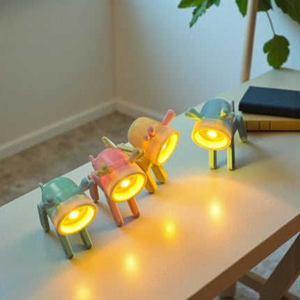 16 Lamparitas Perrito para Escritorio Mini Colores $8 c/u