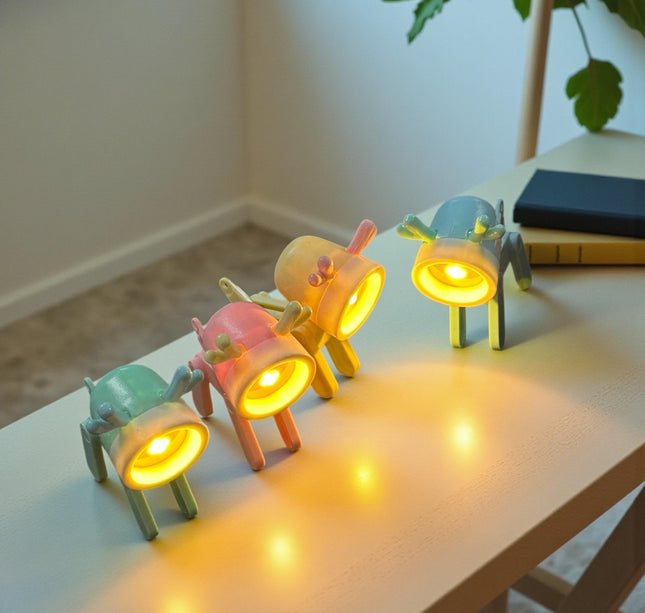 16 Lamparitas Perrito para Escritorio Mini Colores $8 c/u