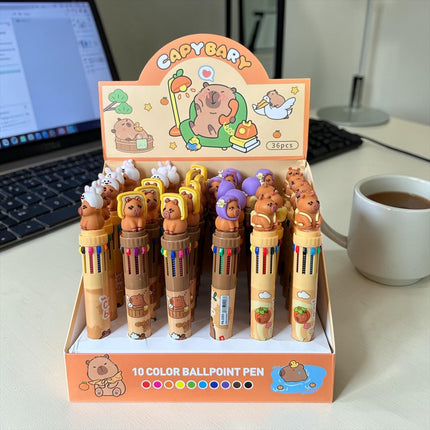 36 Lapiceros Capibara Multitinta Figura 3D $8.5 c/u