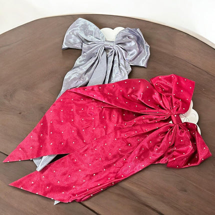 12 Moños Coquette Satin con Brillos $9 c/u