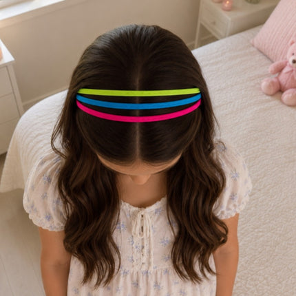 12 Sets de Diademas para Cabello Elasticas $4.9 c/u