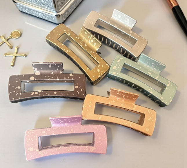 12 Pinzas Colores Metalicos Para Cabello $11 c/u