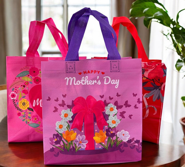 12 Bolsas "Feliz Día Mamá" Plastificadas $5.9 c/u