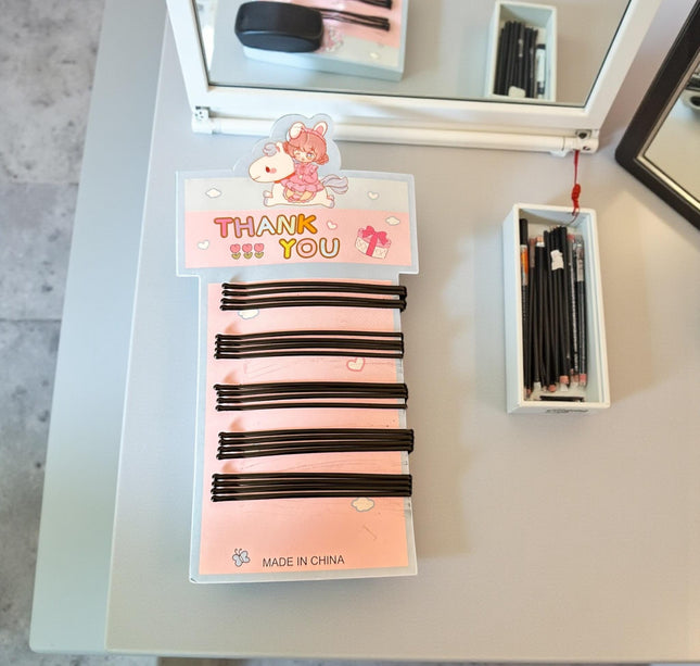 12 Sets 20 Pasadores Negros para Cabello $5.5 c/u