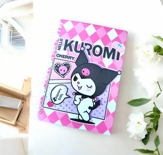 6 Libretas Kuromi espiral $19 c/u