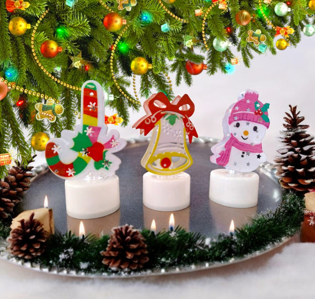 12 Velas Adorno Navideño $10 c/u