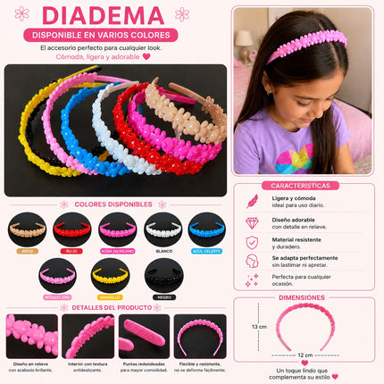 12 Diademas Conejitos Ositos $5.20 c/u