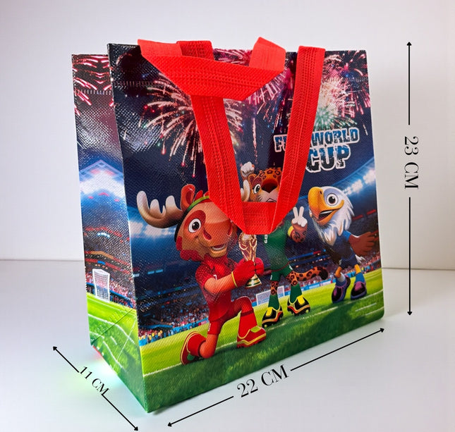 12 Bolsas Mascotas Mundialistas Reutilizables $6.5 c/u