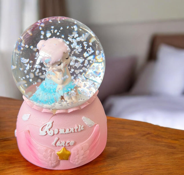 Mini Bola de Nieve Alitas con Luz