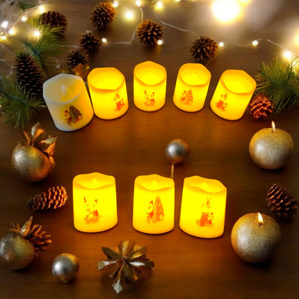 24 Velas de Luz Navideña $4.9 c/u