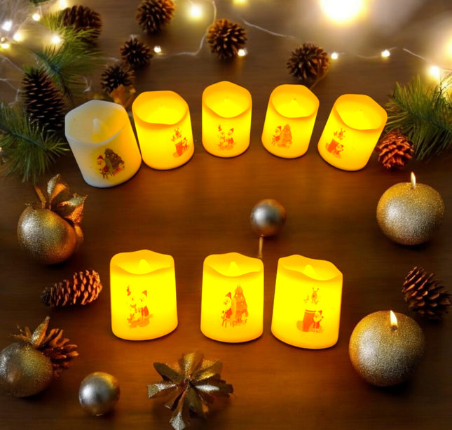 24 Velas de Luz Navideña $4.9 c/u