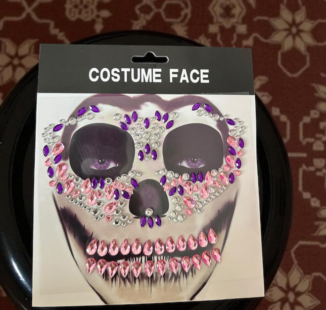 12 Sets  Rostro Pedreria Catrinas Halloween $16 c/u