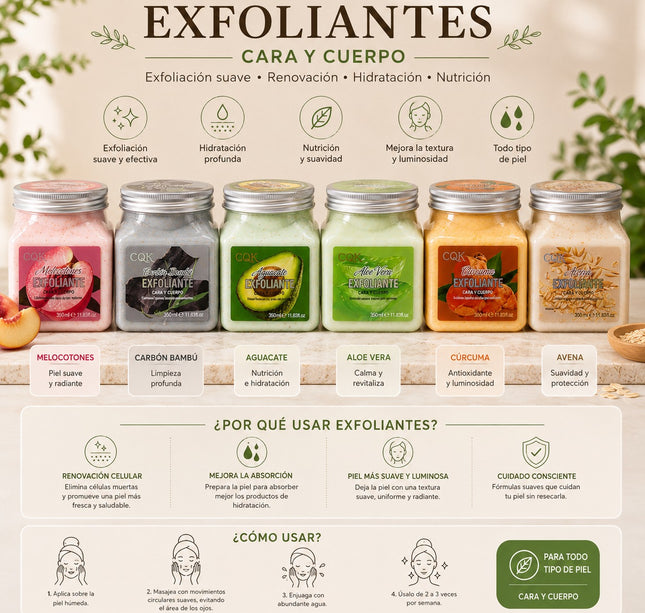 3 Exfoliante en Crema Coorporal  $30 c/u