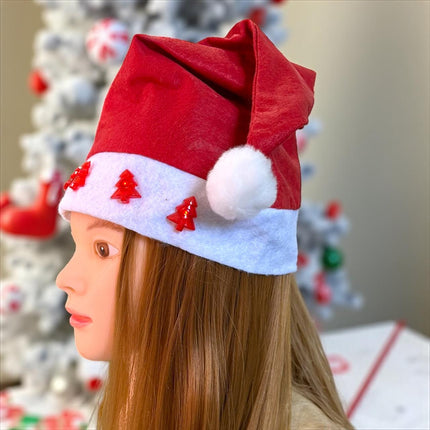 12 Gorros Navideños con Luz con Figuras 3D $20.84 c/u