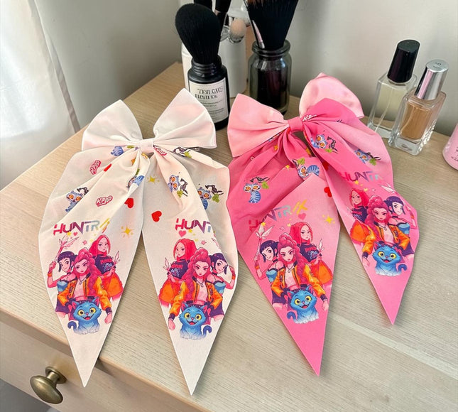 12 Moños Guerreras K-Pop Coquette Satinados $7.9 c/u