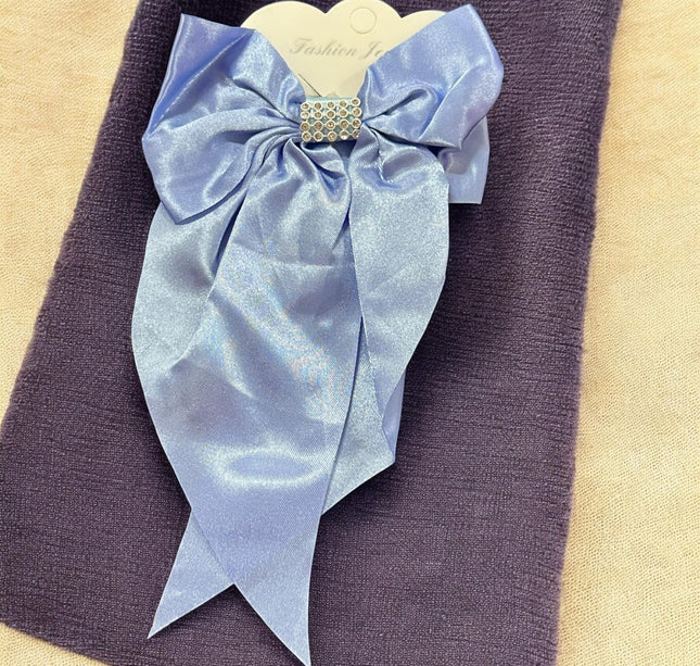 12 Moños Coquette con Pedreria Satin $7.9 c/u