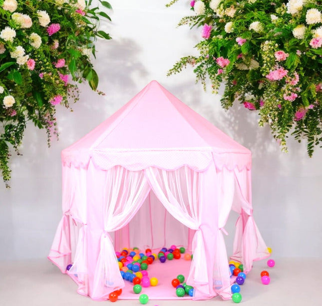 Castillos infantiles con Velo transaparente Azul y Rosa