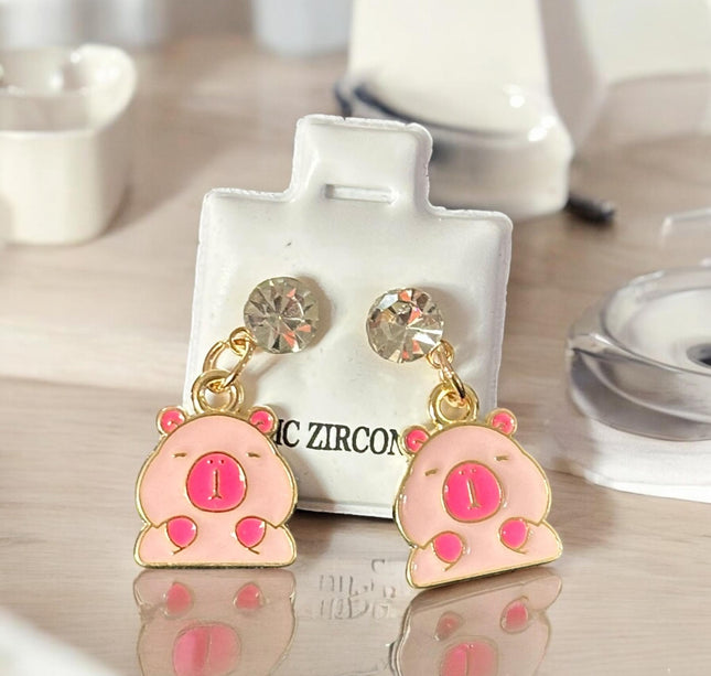 36 Aretes Colgantes Labubus/Capibaras "Zirconia" $5.5 c/u