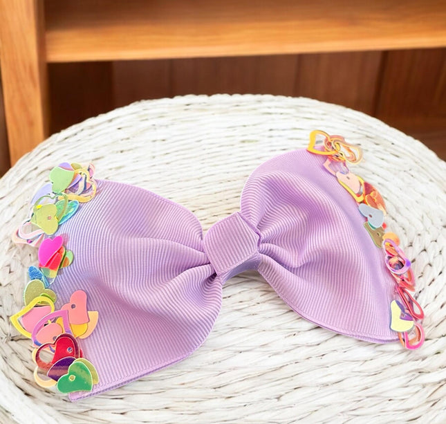 12 Moños Hermosos con Corazones $6.9 c/u
