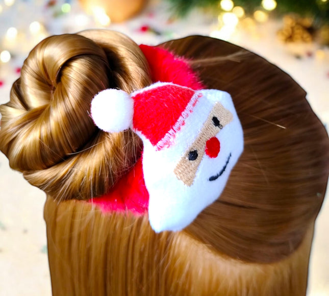 12 Donas Scrunchies Peluche Navidad $7.6 c/u