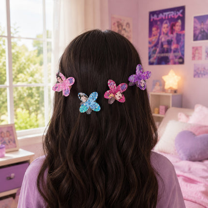 12 Pinzas Hawainas Guerreras K-Pop Mini $4 c/u