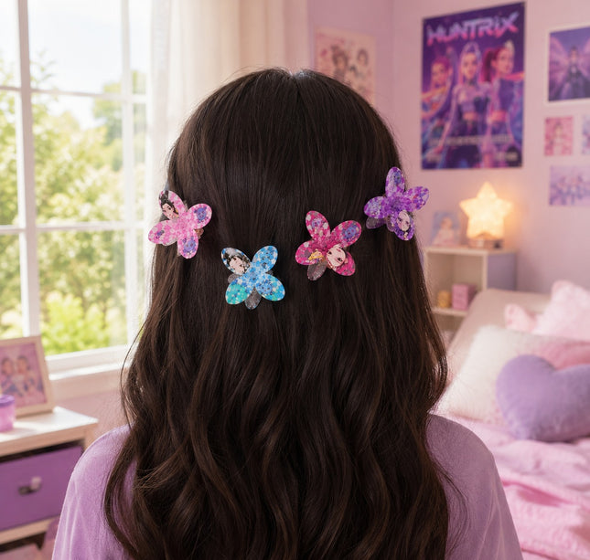 12 Pinzas Hawainas Guerreras K-Pop Mini $4 c/u