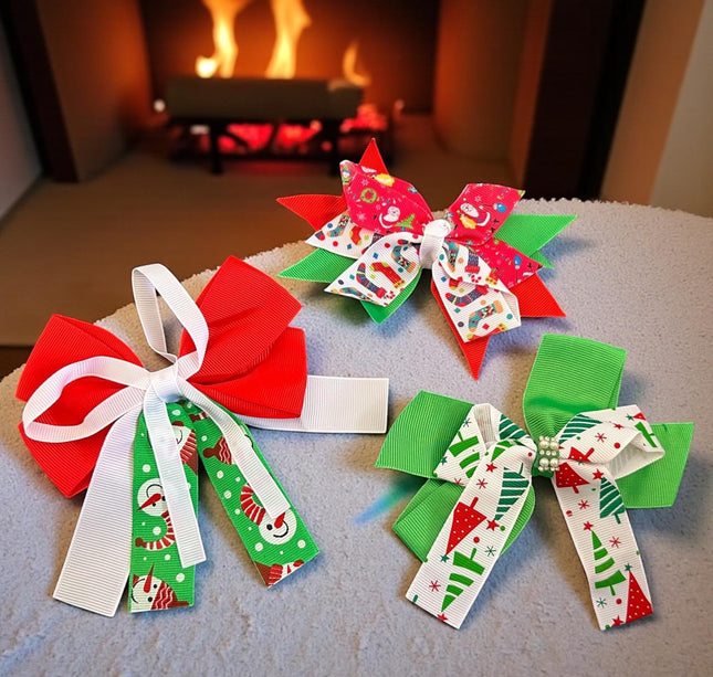 12 Moños Navideños Siempre Bella $5.7 c/u