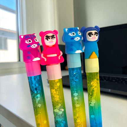 12 Lapiceros Guerreras K-Pop Gel Brillos $5.9 c/u