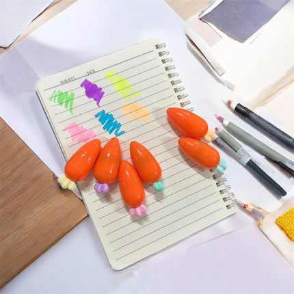 6 Sets 6 Marcatextos Zanahoria $31 c/u