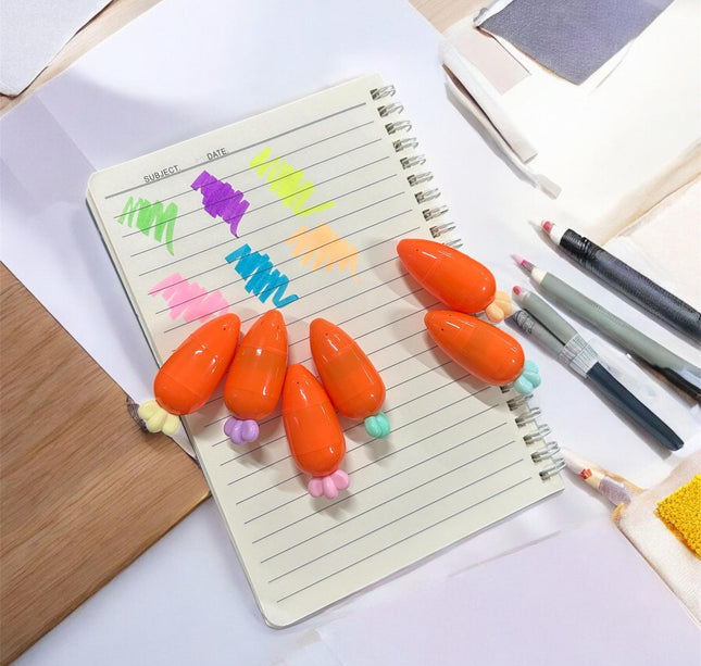 6 Sets 6 Marcatextos Zanahoria $31 c/u