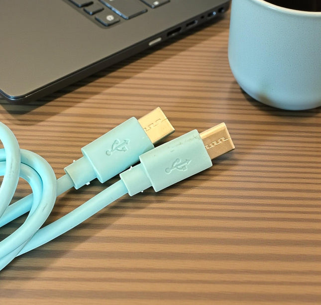 6 Cable para Cargador Tipo C Colores $15 c/u