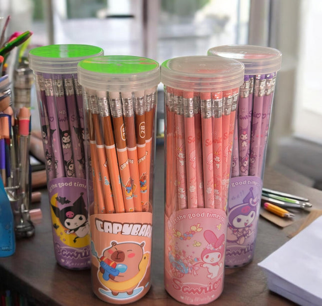 2 Sanrio Botes con 30 Lapices $84 c/u