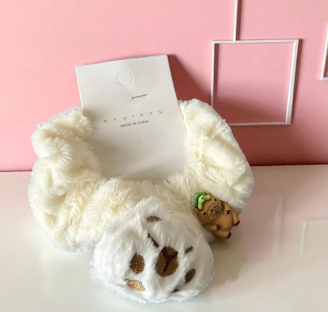 12 Scrunchies Capibaras Peluche $14.5 c/u