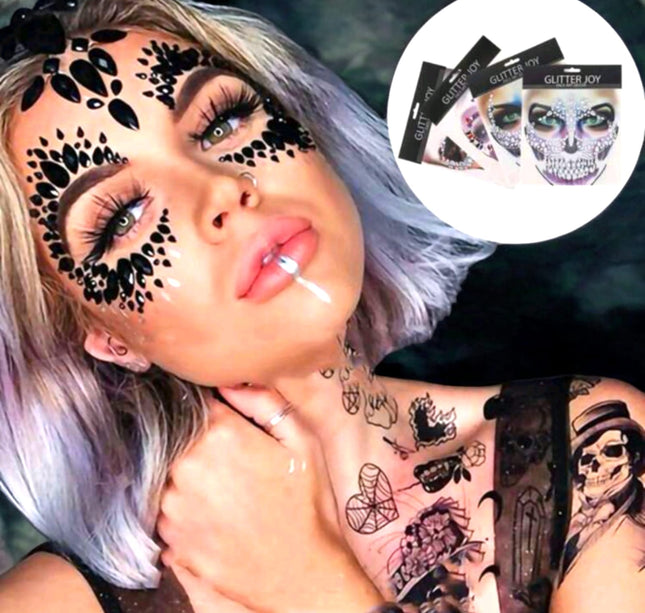 12 Stickers facial Halloween $11 c/u