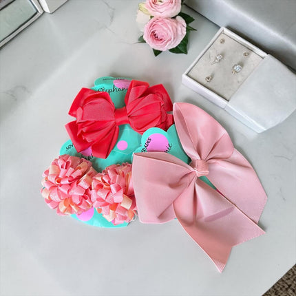 12 Sets Moños Stephanie Surtido $12 c/u