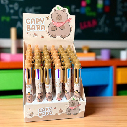 36 Lapiceros Multitintas Capibaras $7.75 c/u