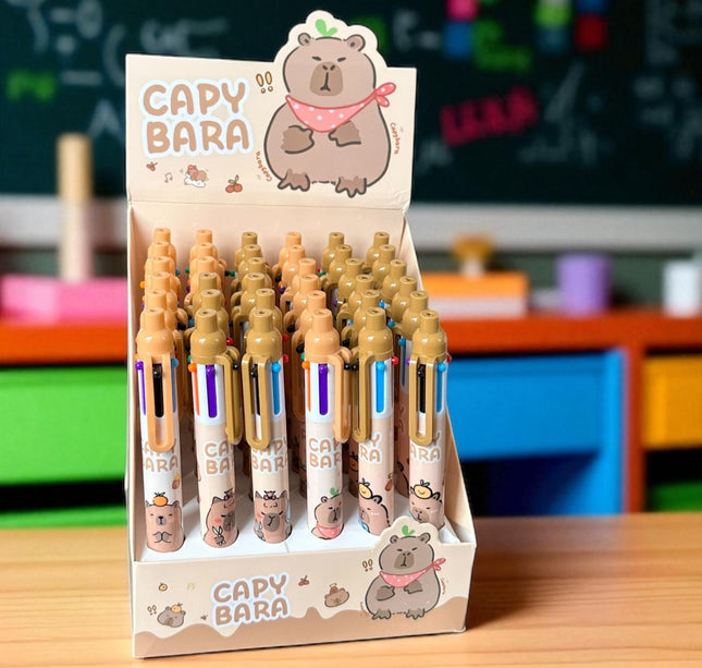 36 Lapiceros Multitintas Capibaras $7.75 c/u