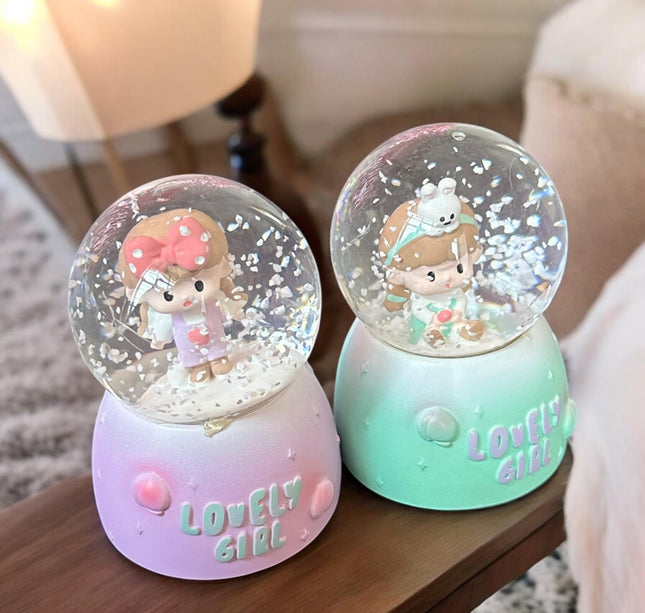 Bola de Cristal Mini Hermosa con Luz