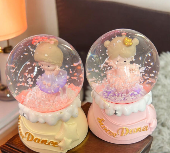 Bola de Cristal Mini Bailarina con Luz