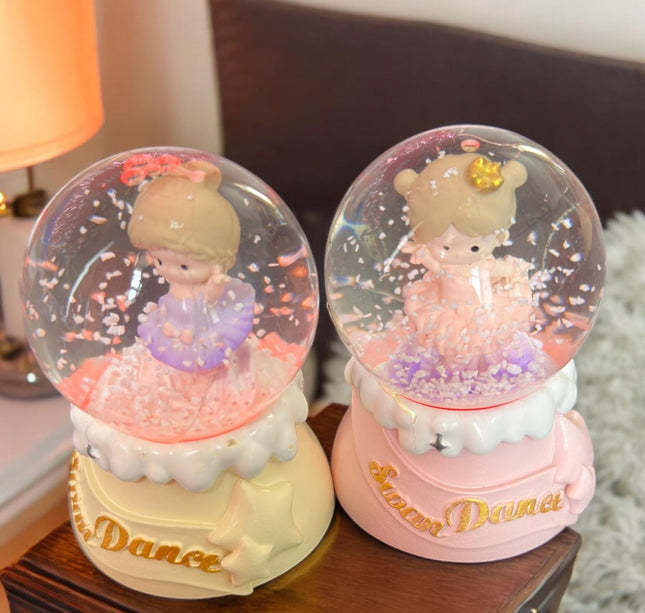 Bola de Cristal Mini Bailarina con Luz