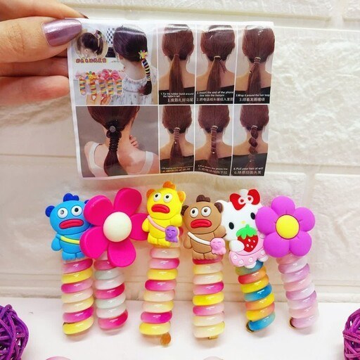 12 Adorno para el Cabello Primavera Sanrio Espiral $8.7 c/u