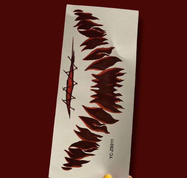12 Stickers heridas Halloween $6.3 c/u