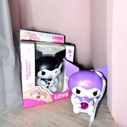 6 Figuras de Kuromi con manitas y Luz "I Love You" $39 c/u