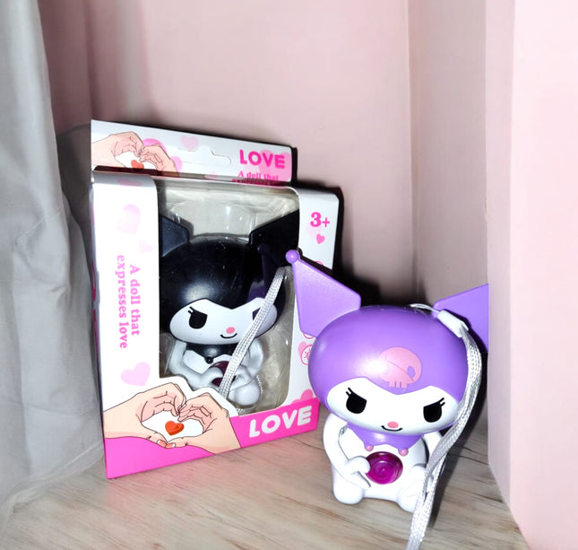 6 Figuras de Kuromi con manitas y Luz "I Love You" $39 c/u