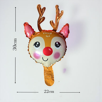 10 Globos Navideños Figuras $3 c/u